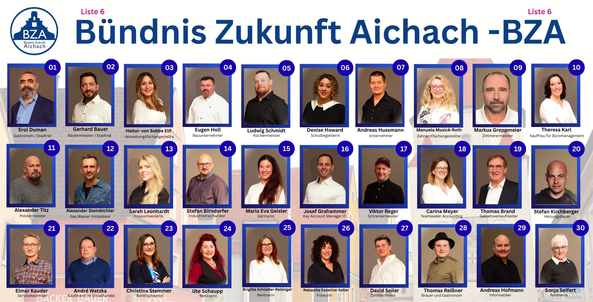 BZA Alle Mitglieder als Portraitfoto